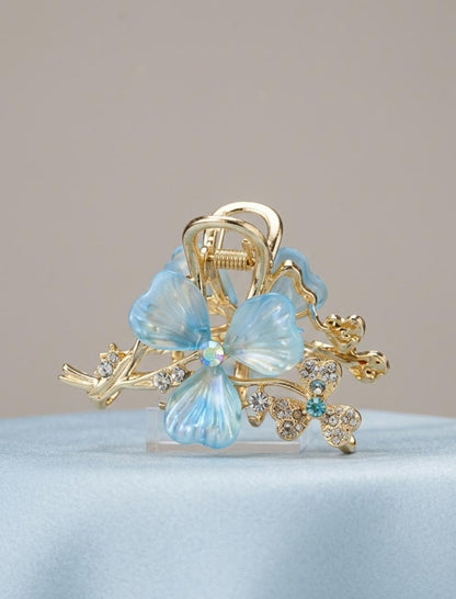 The Shimmering Petal Claw Clips