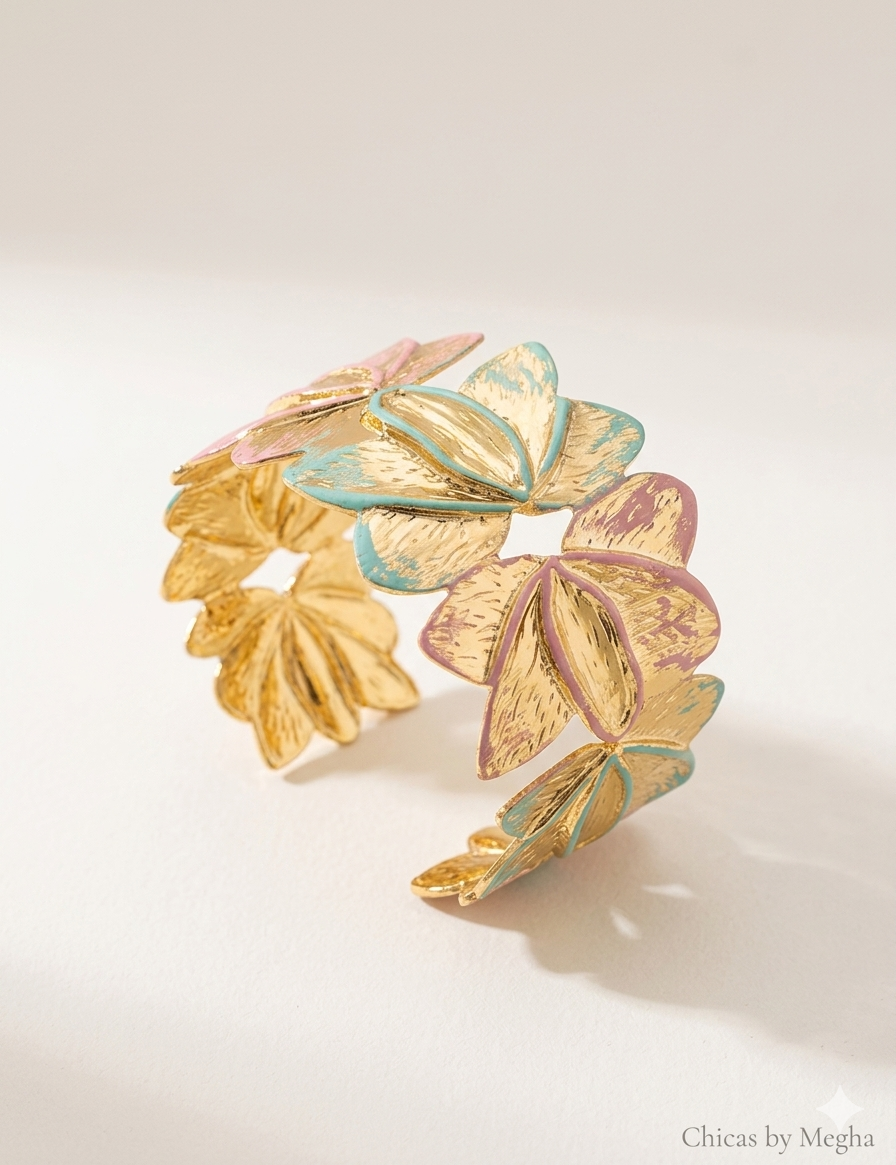 Lotus Blossom Statement Cuff