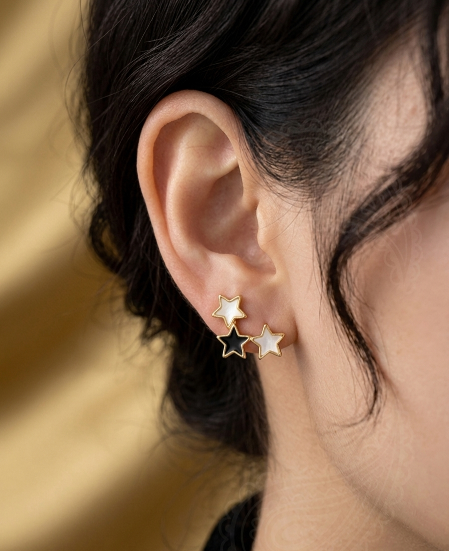 Celestial Trio Stud Earrings