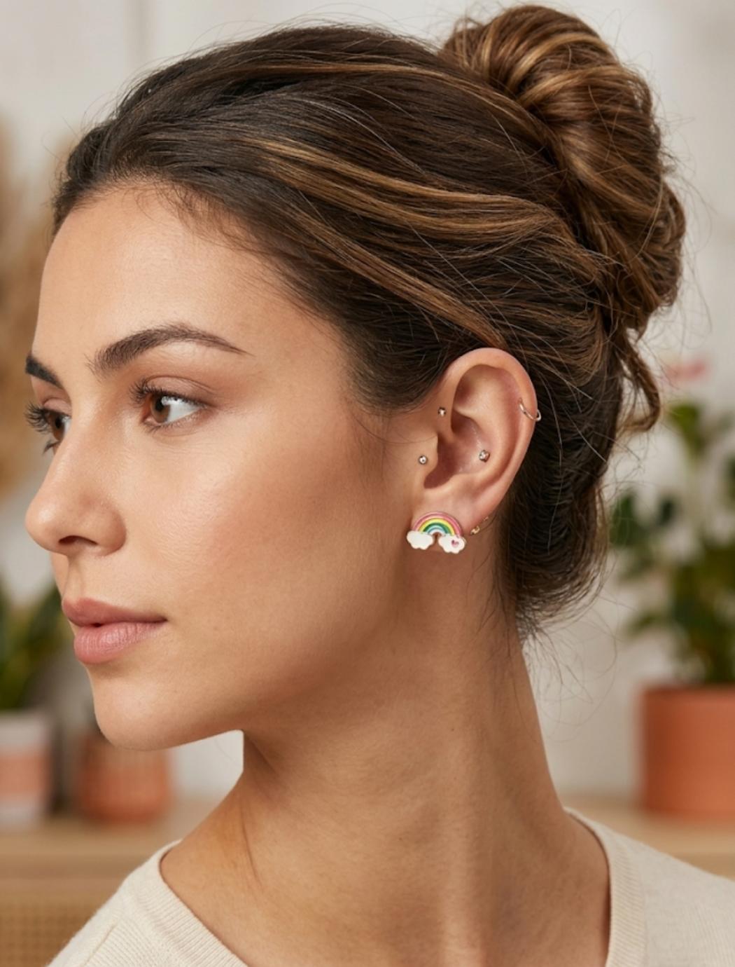 Over the Rainbow Pastel Stud Earrings