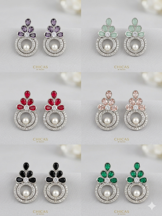 Regal Pearl Hoop Drops