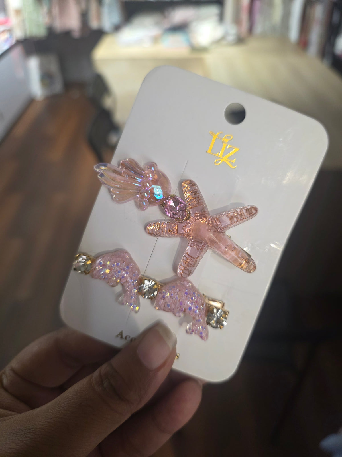 Hair clip Jellyfish & Dolphin
