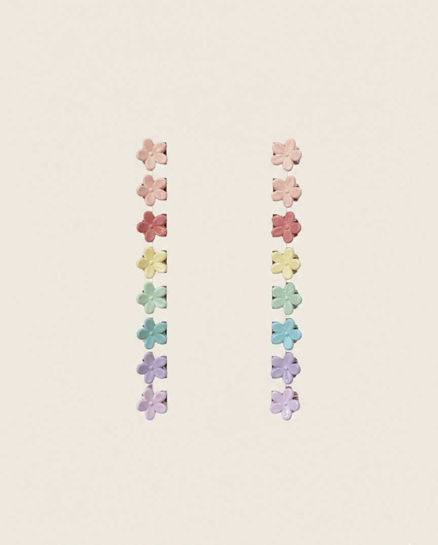 Tiny Floral Garden: Mini Claw Clip Set