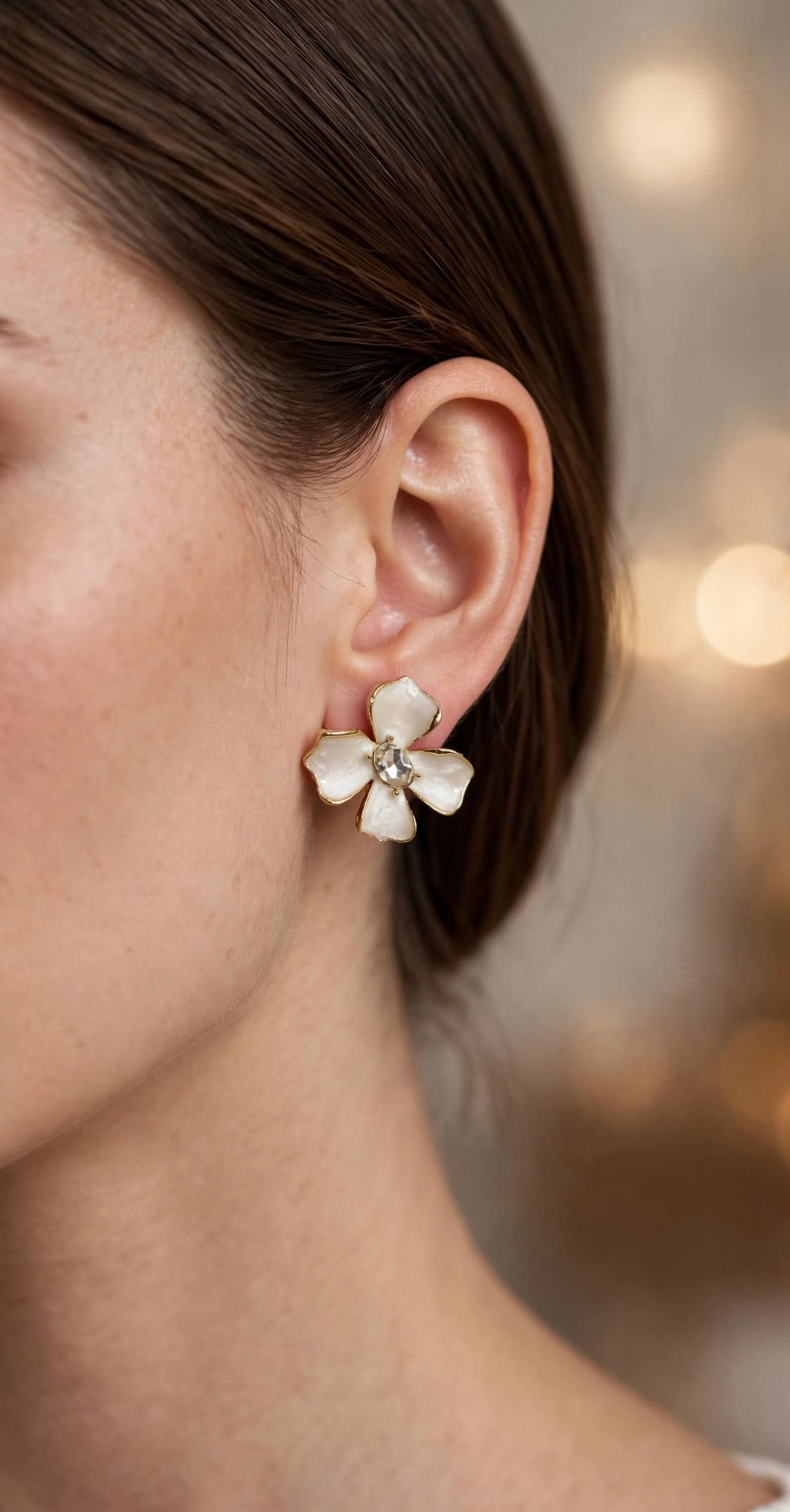 Meadow Blossom Enamel Stud Earrings