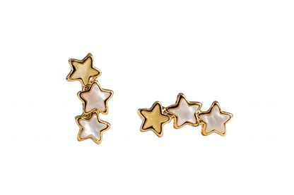 3 star Earrings