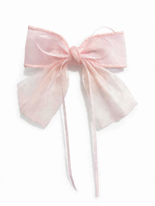 Coquette Sheer Organza Hair Bow Clip