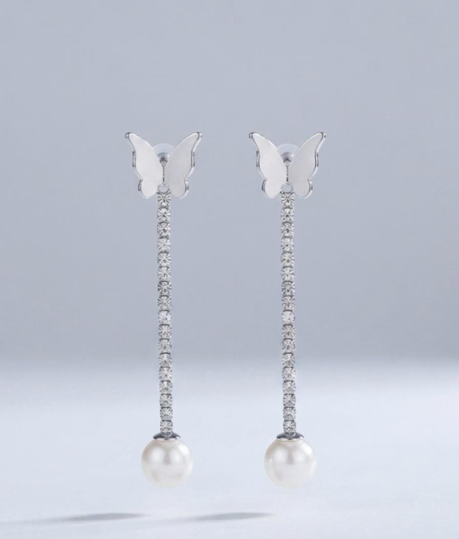 The Celestia Butterfly Drop Earrings