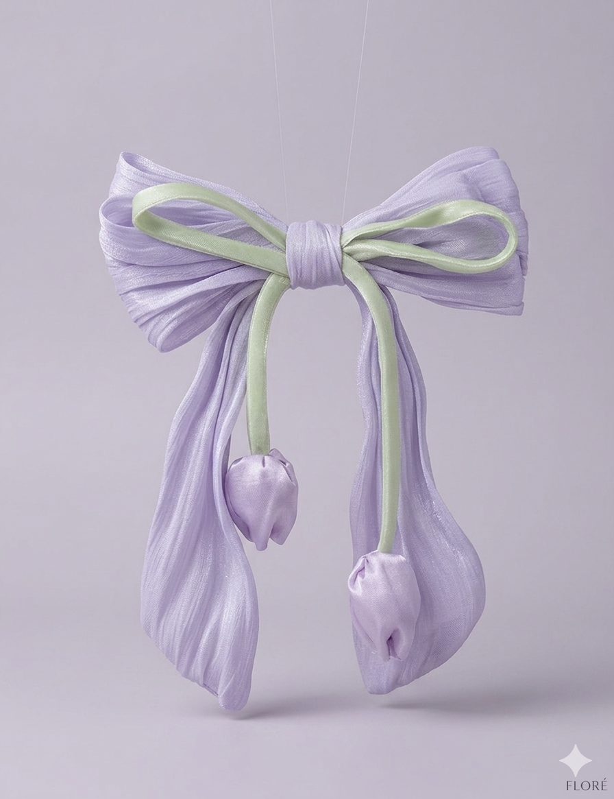 Blossom Silk Bow Clip