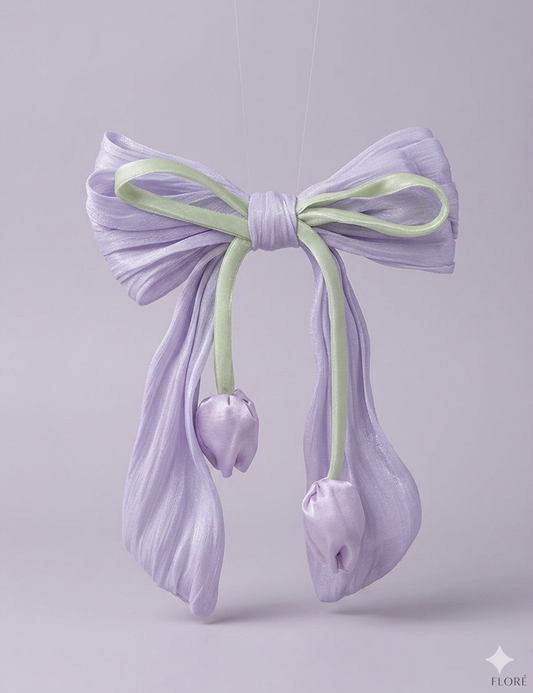 Blossom Silk Bow Clip