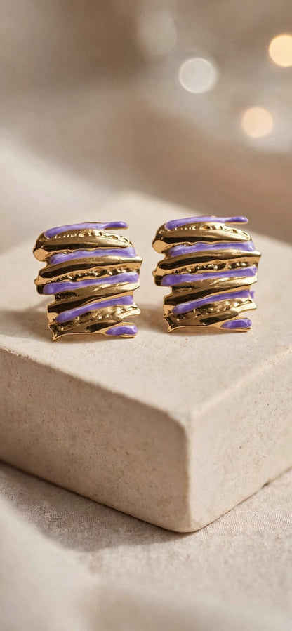 Riva Abstract Stud Earrings