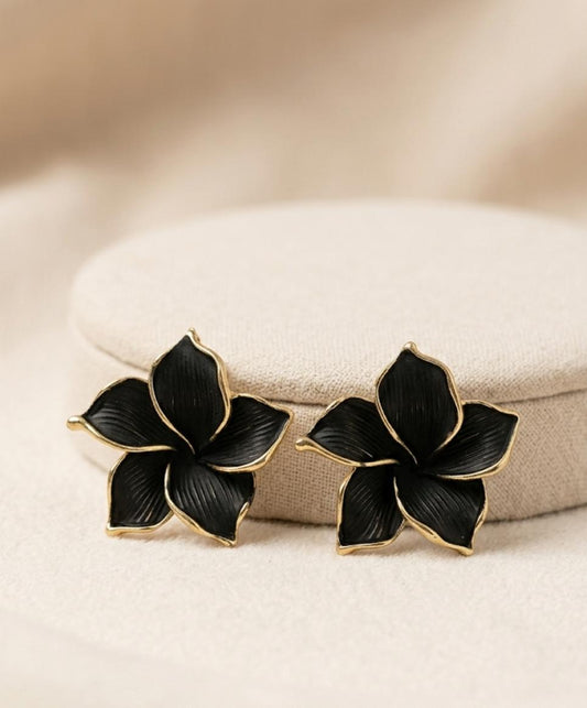Midnight Dahlia Studs