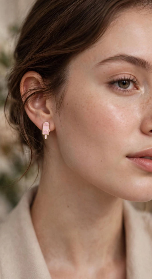Popsicle & Milkshake Mismatch Stud Earrings