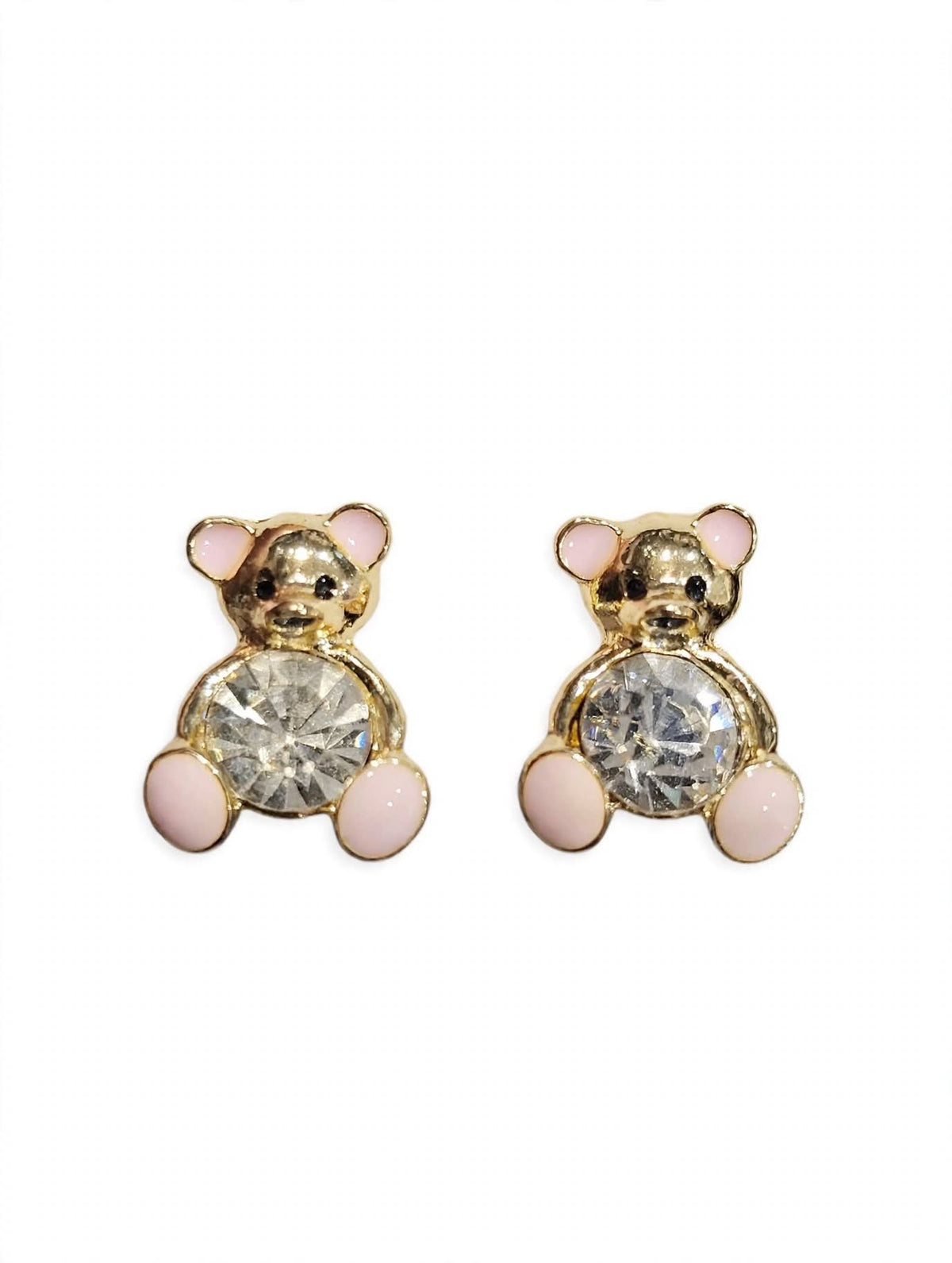Cute Crystal Bear Earrings