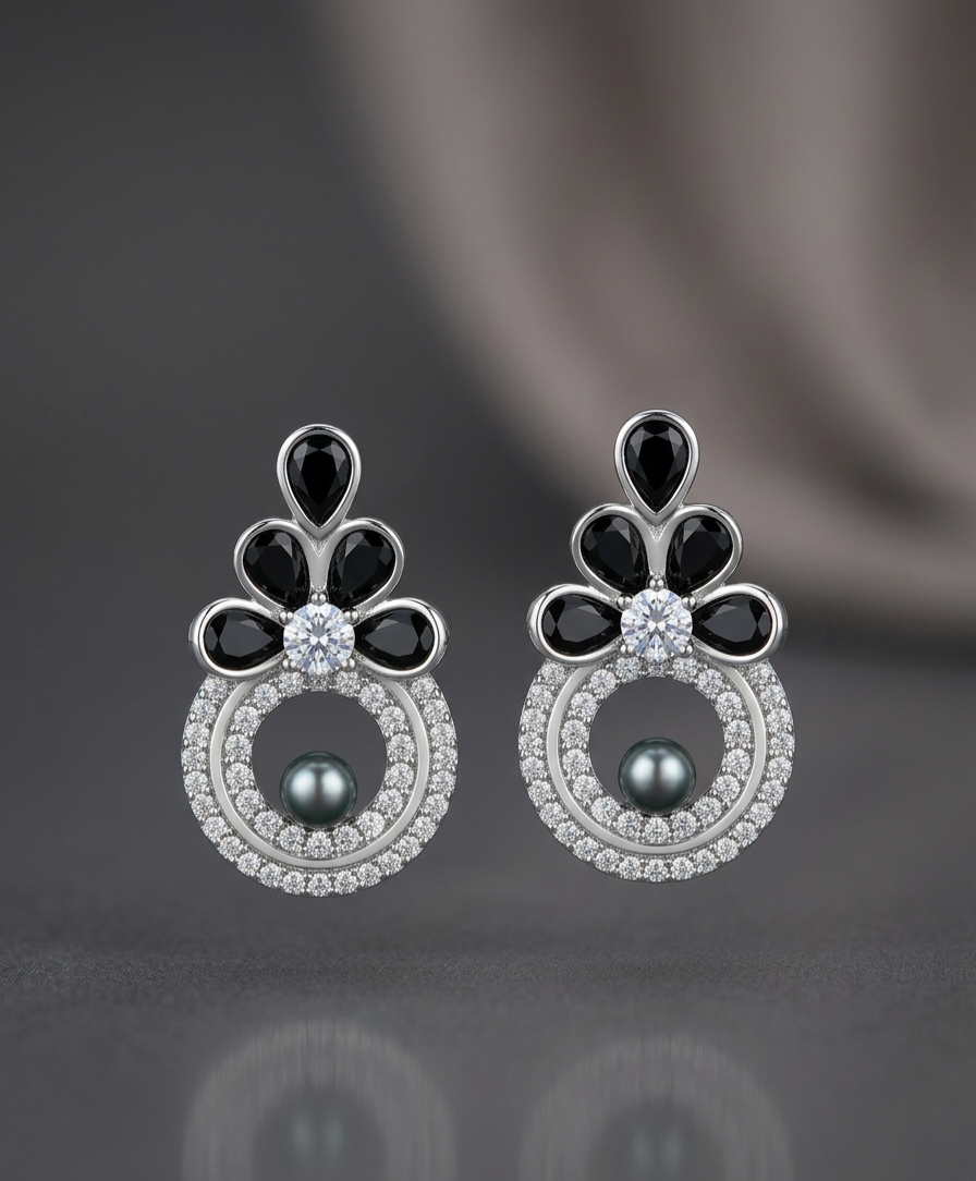 Regal Pearl Hoop Drops