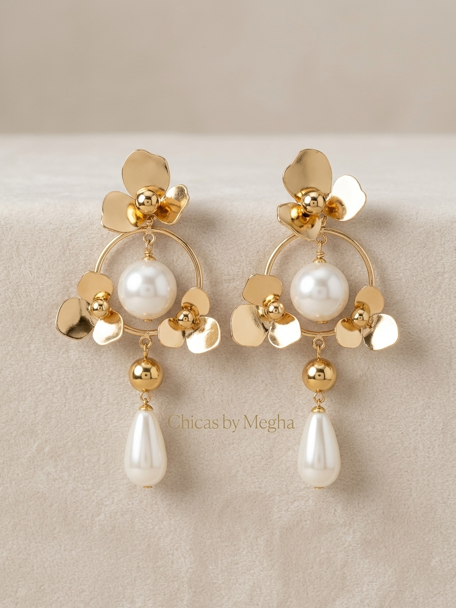The Blossom Pearl Drop Earrings
