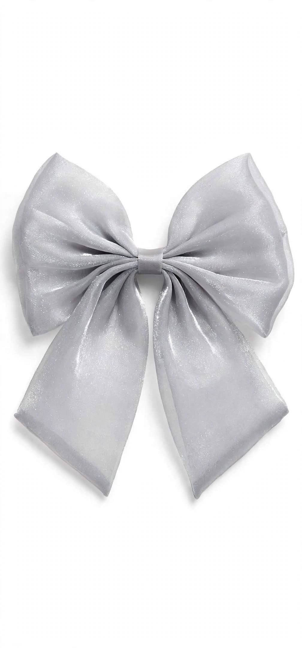 Coquette Organza Bow Hair Clip - Big Tail Bow