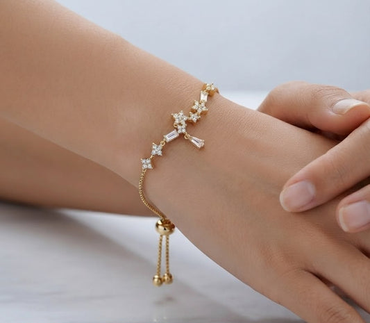 The Celestial Stardust Bolo Bracelet