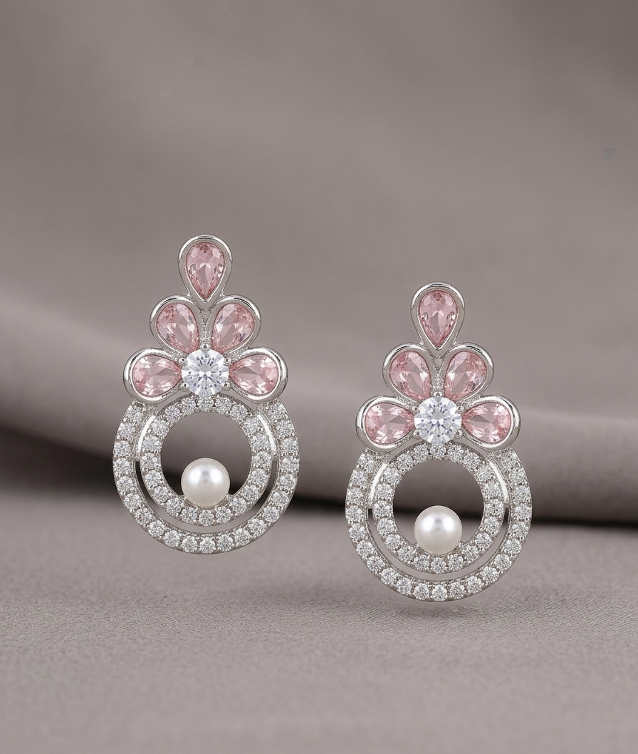 Regal Pearl Hoop Drops