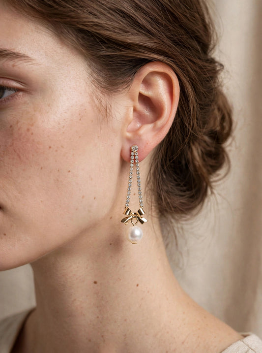 Bow pearl Hangings