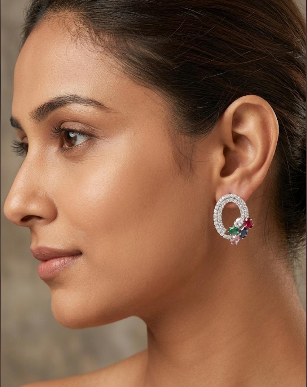 Elysian Blossom Hoop Studs