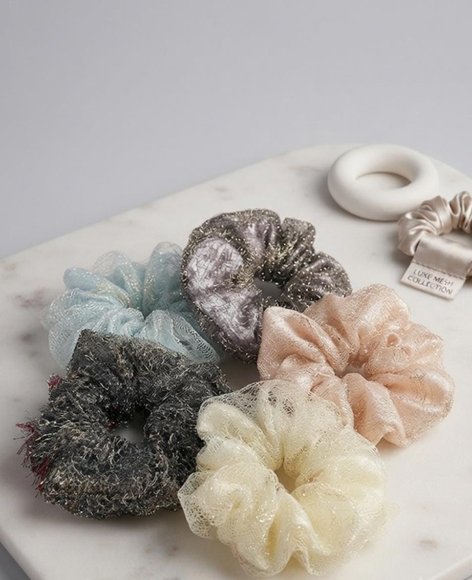 Shimmer & Shine Mesh Scrunchie