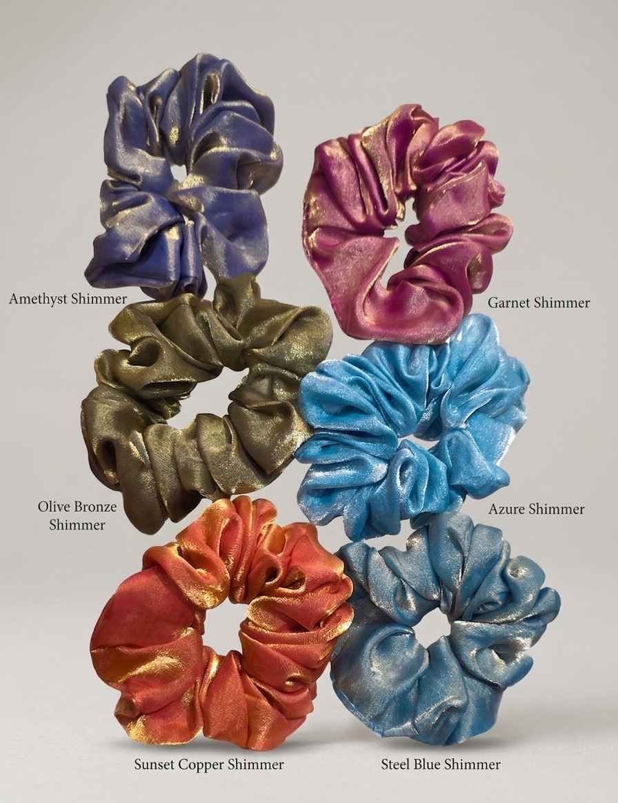 Shimmer & Shine Silk Scrunchie