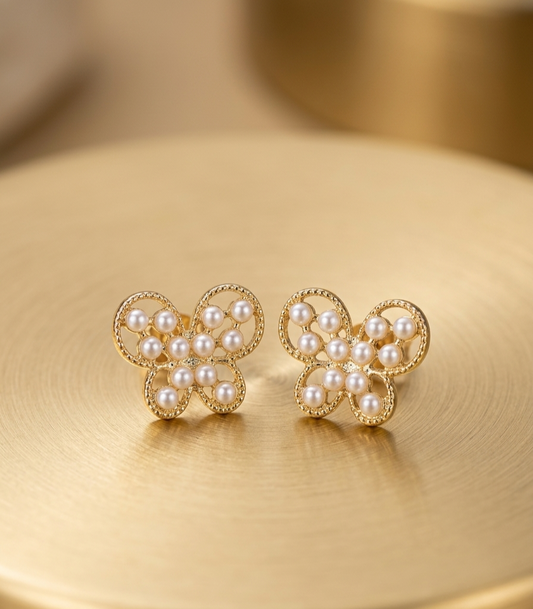 Pearl Butterfly Studs