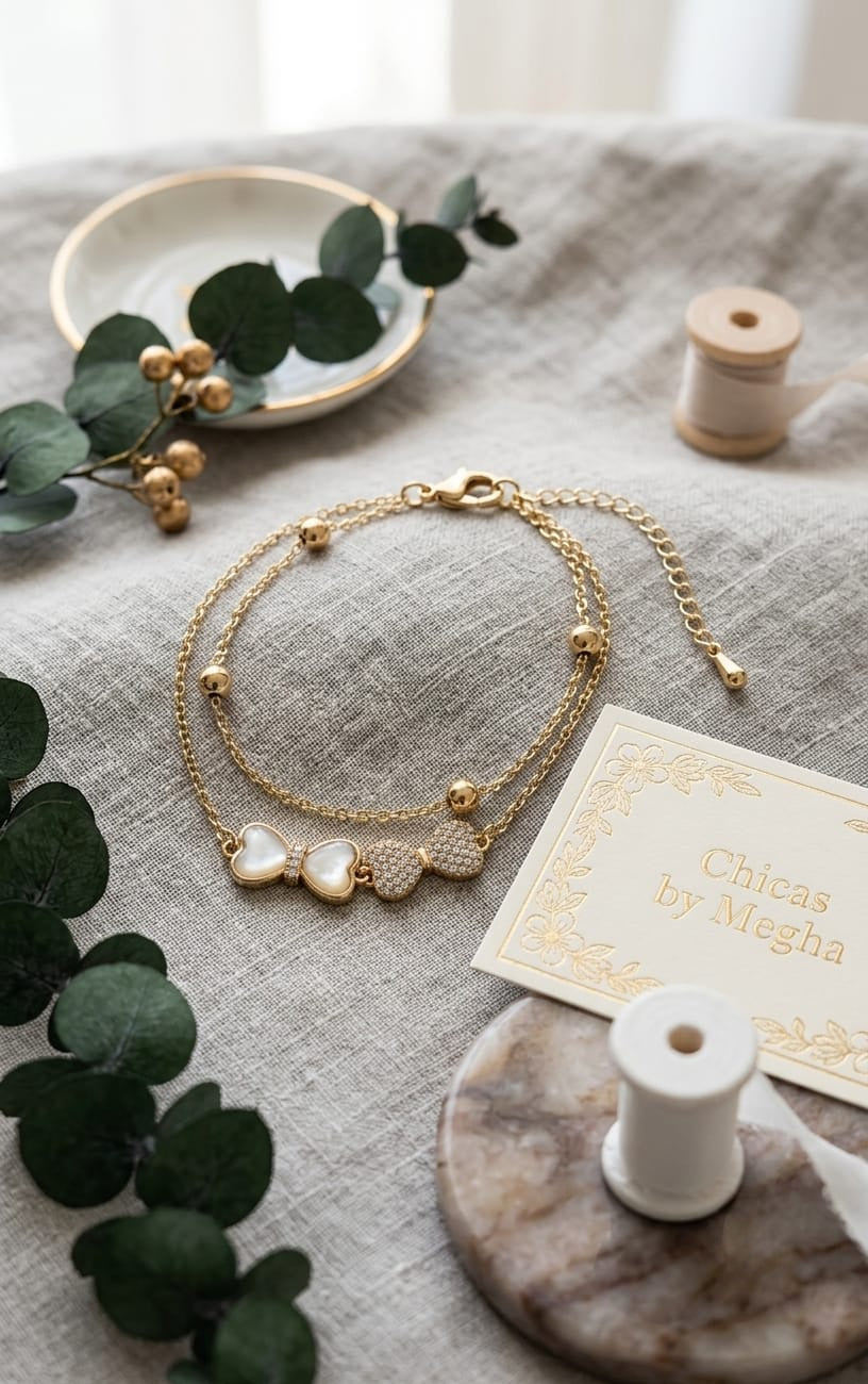 The ‘Amour’ Layered Bow Bracelet