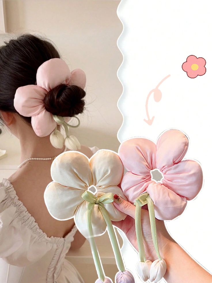 Blossom Oversized Satin Scrunchie 🌸