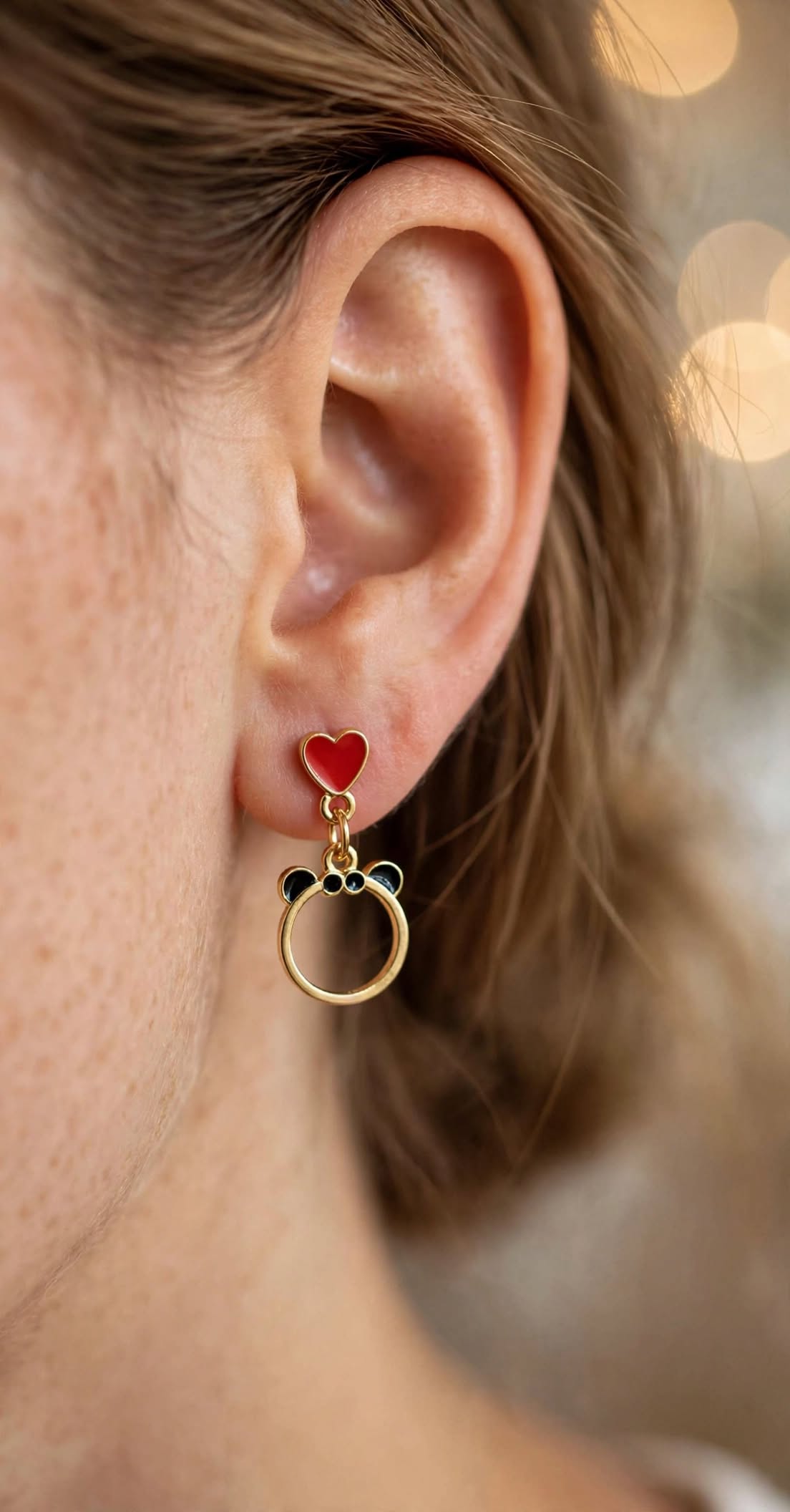 Lovey Bear Drop Earrings