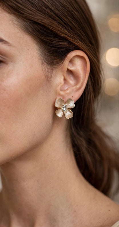 Meadow Blossom Enamel Stud Earrings