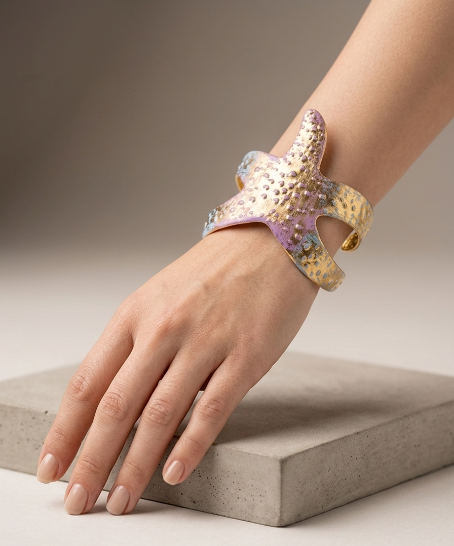 Seaside Textured Statement Cuff
