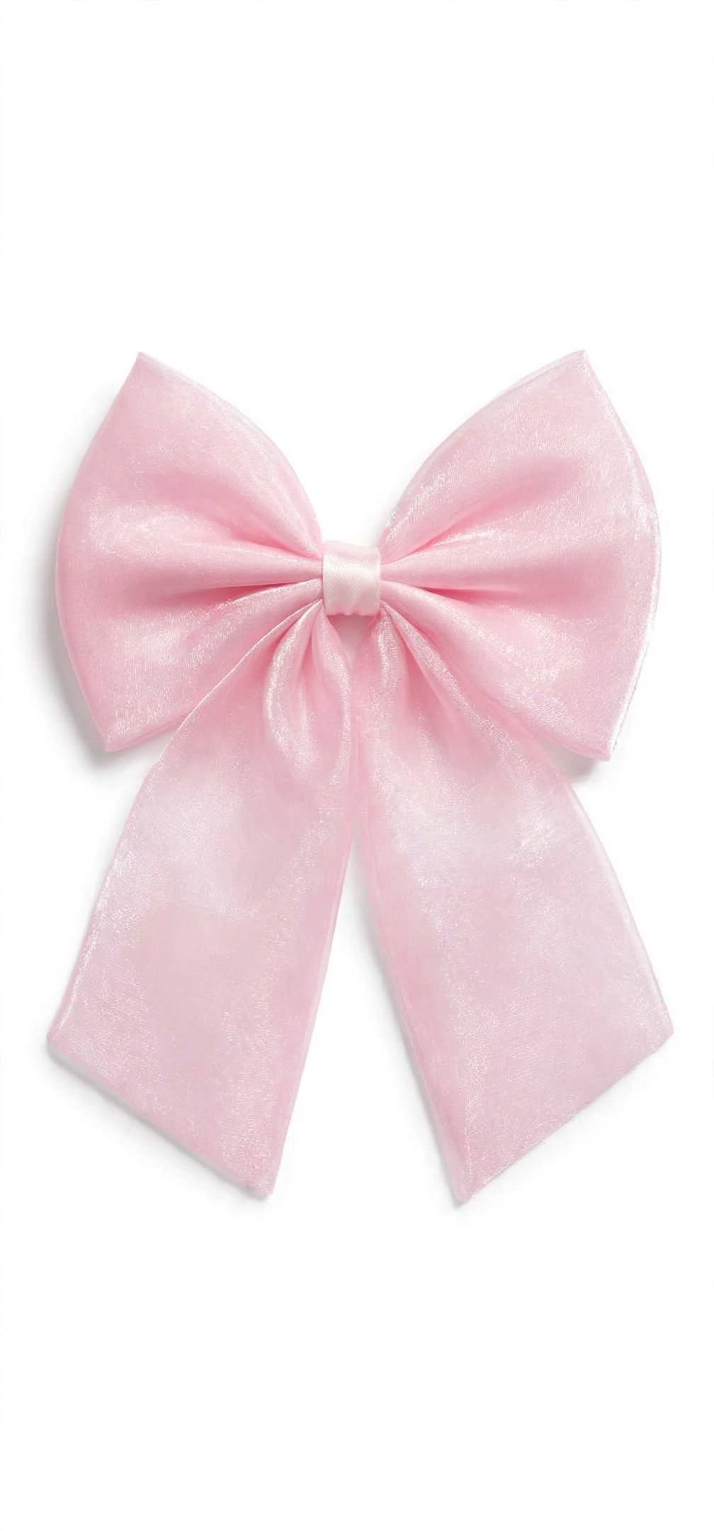 Coquette Organza Bow Hair Clip - Big Tail Bow