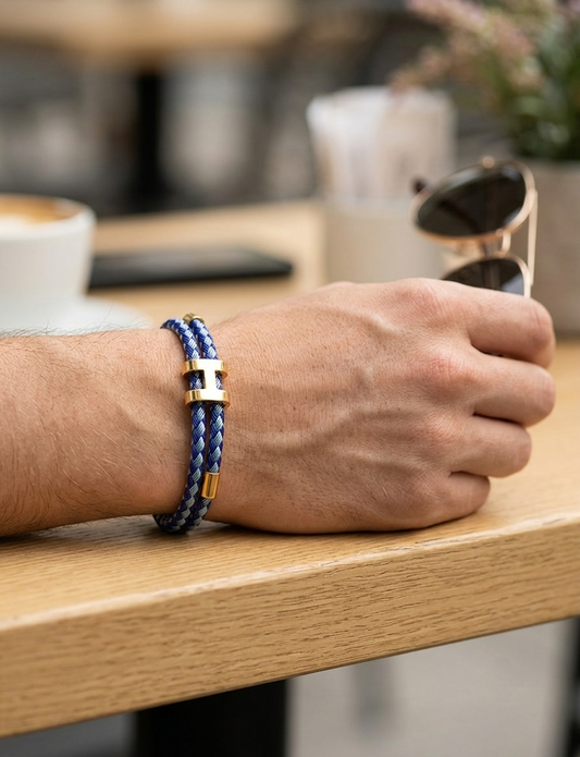 The Azure Horizon Cord Bracelet
