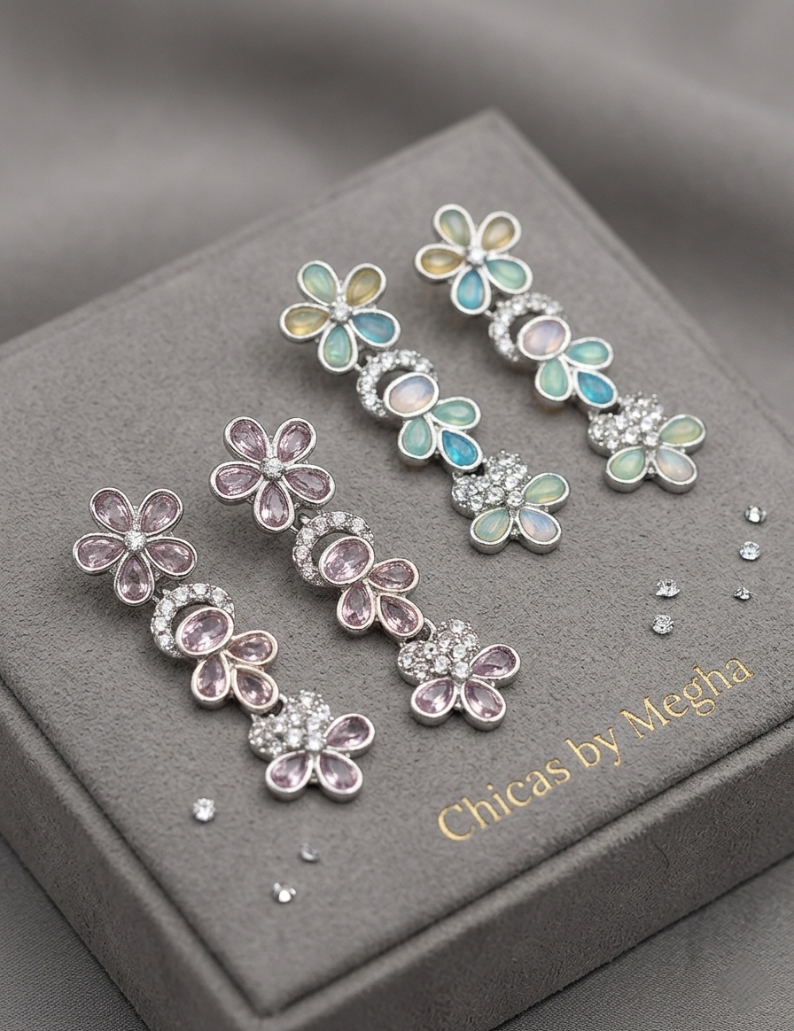 Iris Meadow Dangle Earrings