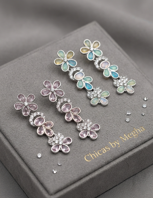 Iris Meadow Dangle Earrings