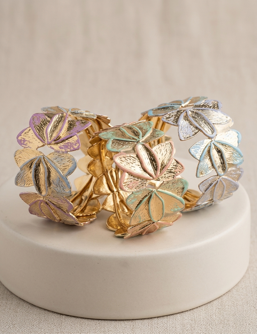 Lotus Blossom Statement Cuff