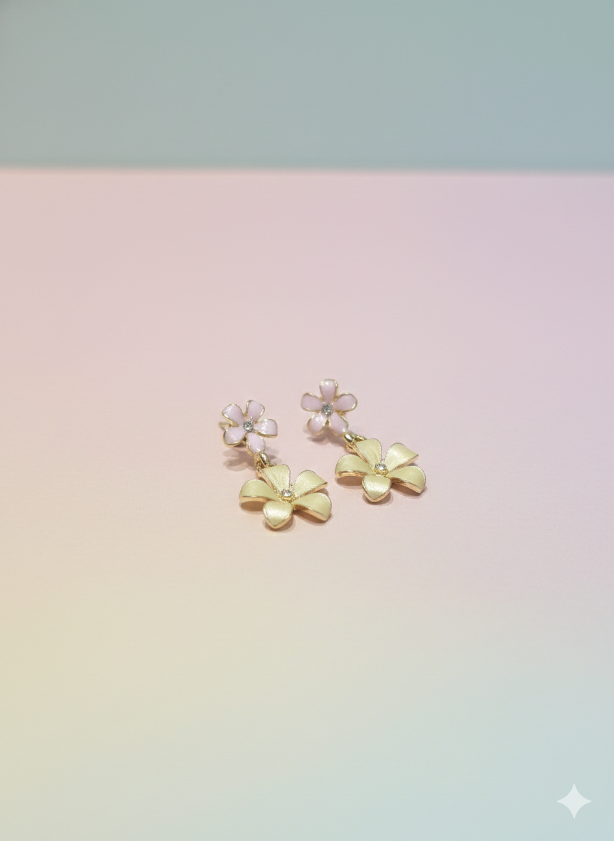 Enamel Floral Bloom Drops