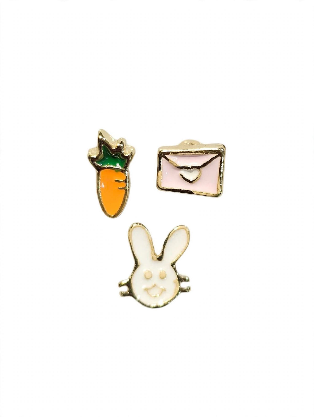 Cute Mismatched Stud Earrings Set of 3