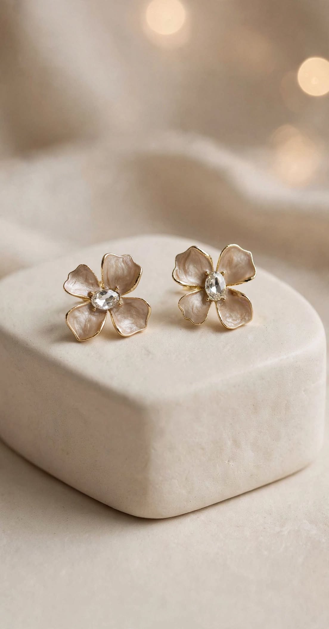 Meadow Blossom Enamel Stud Earrings