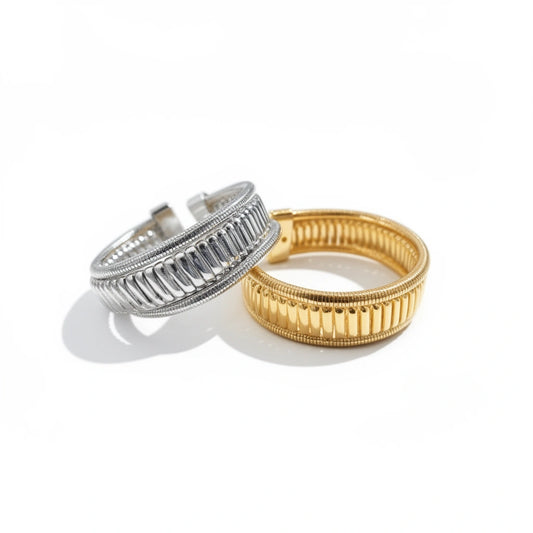 Deco Ridge Bangle