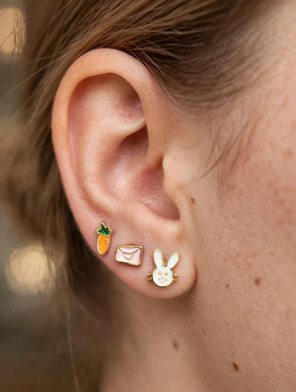 Cute Mismatched Stud Earrings Set of 3