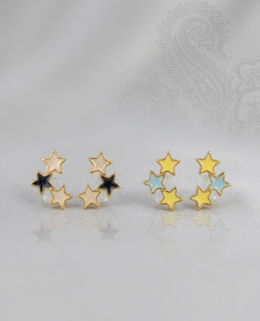 Celestial Trio Stud Earrings