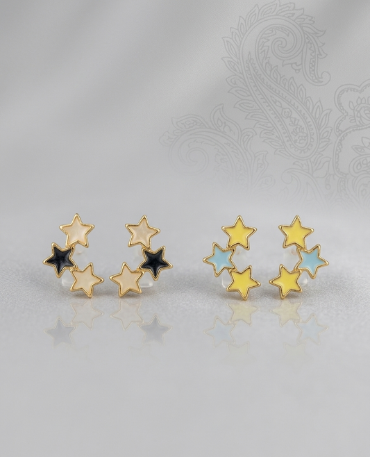 Celestial Trio Stud Earrings