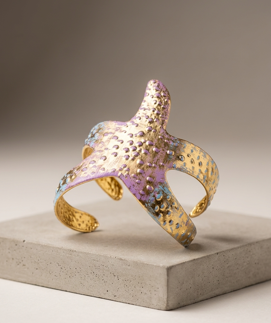 Seaside Textured Statement Cuff