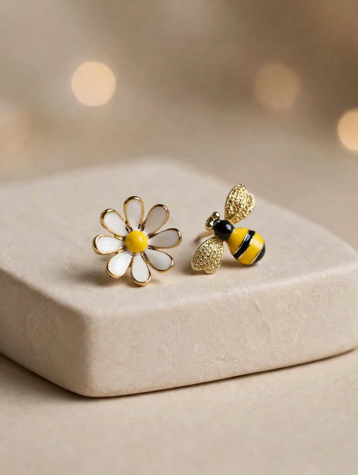 Daisy & Bee Mismatched Stud Earrings