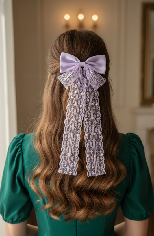 Pearl & Lace Bow