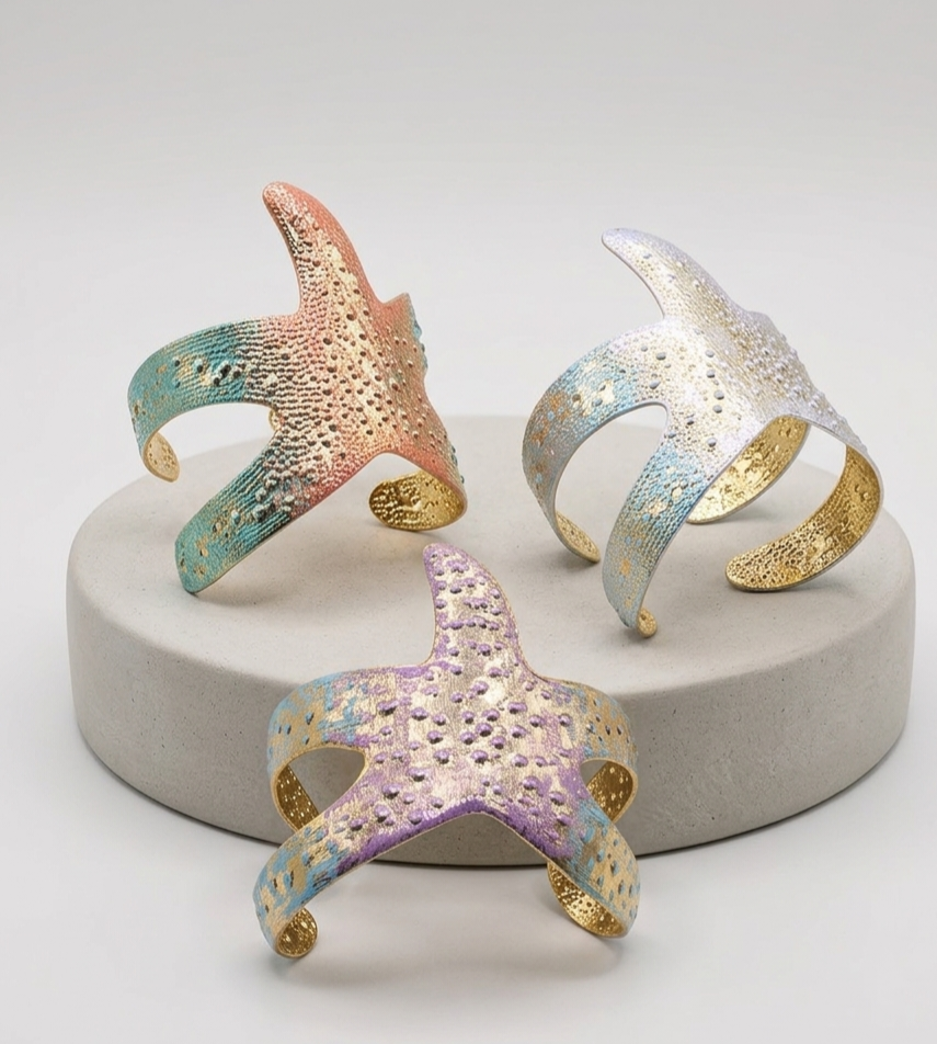 Seaside Textured Statement Cuff