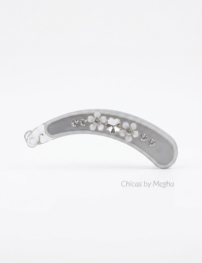 Meadow Crystal Banana Clips