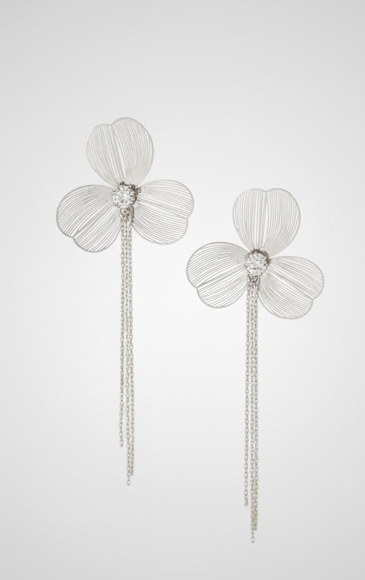 Silver Ethereal Bloom Drops
